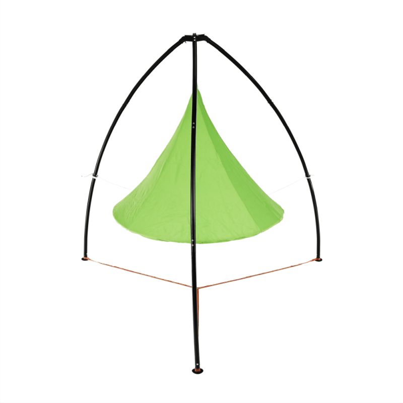 Závesné hojdacie kreslo, zelená, KLORIN NEW KLASIK CACOON HAMMOCK