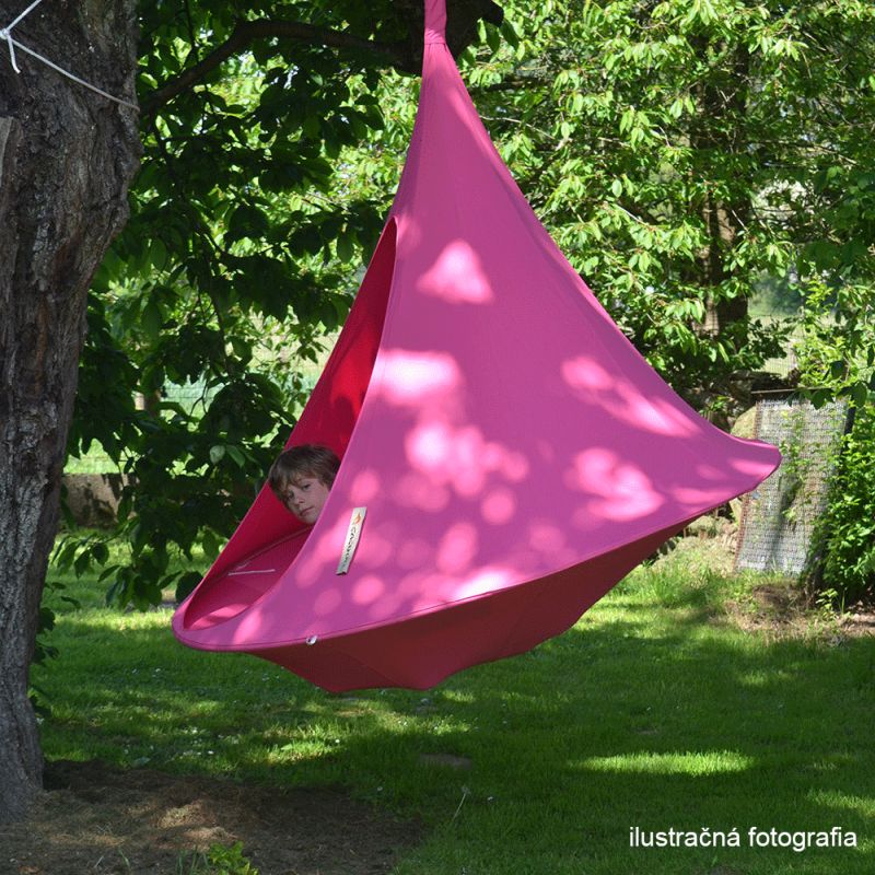Závesné hojdacie kreslo, zelená, KLORIN NEW KLASIK CACOON HAMMOCK