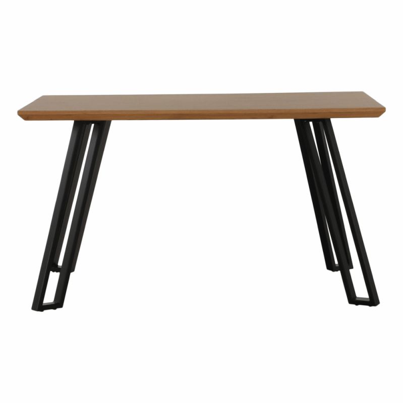 Jedálenský stôl, 140x83cm, MDF, dub, čierny, PEDAL