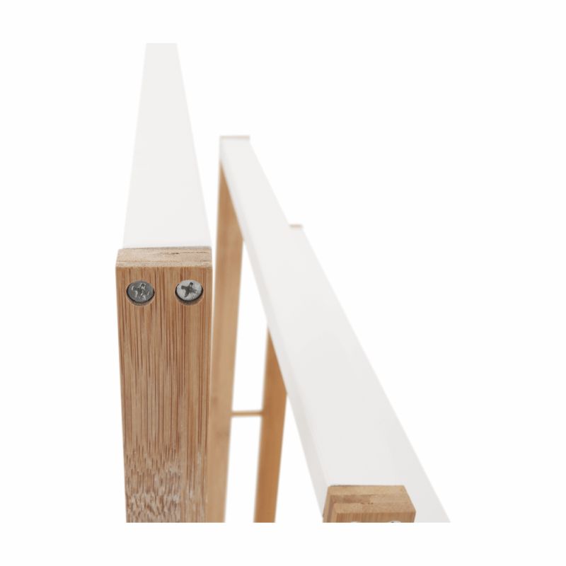 Stojan na uteráky, 54cm, bambus, prírodný, biely, KOMO NEW
