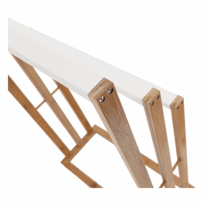 Stojan na uteráky, 54cm, bambus, prírodný, biely, KOMO NEW
