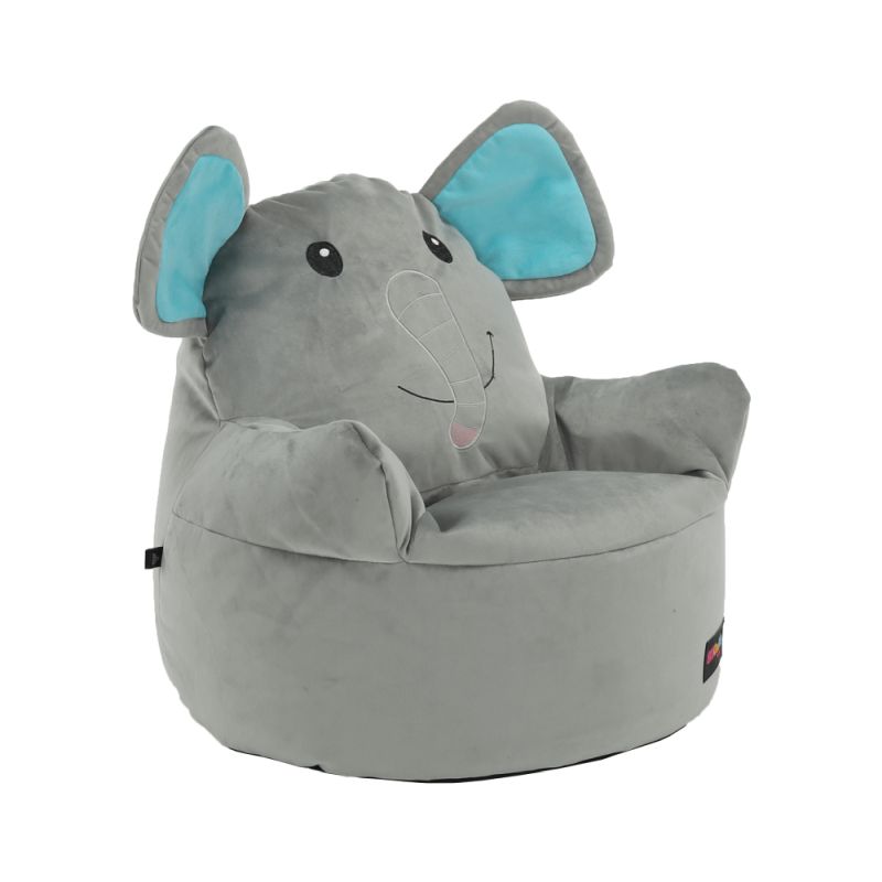 Sedací vak, 55cm, sivá látka, BABY TYP 2
