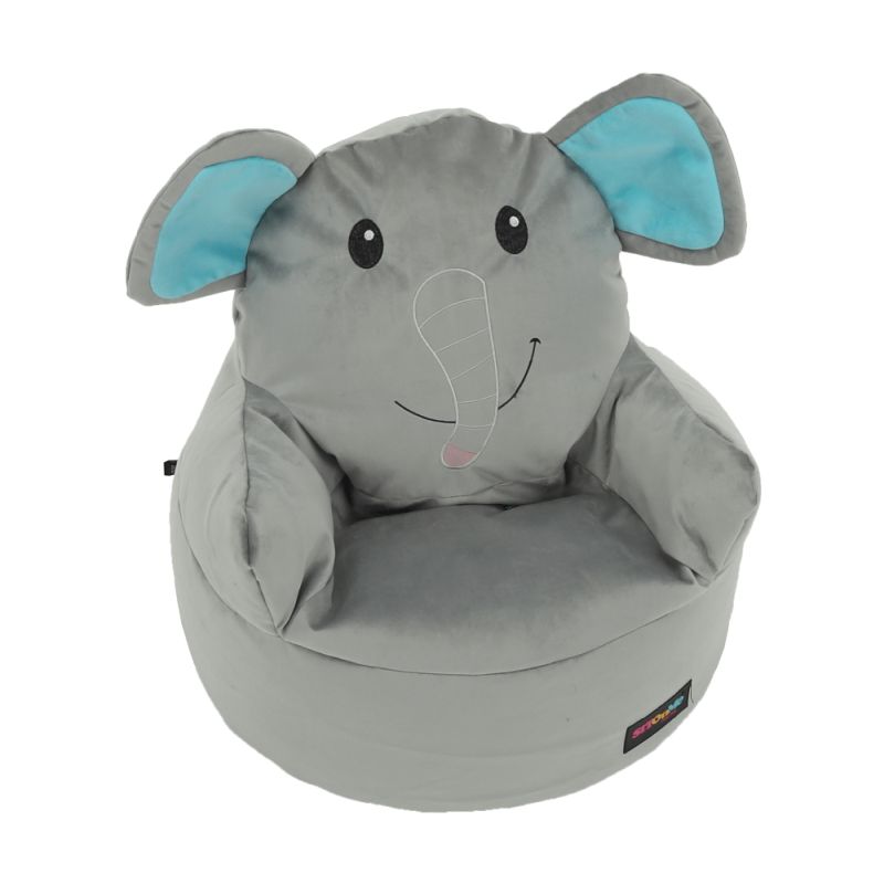 Sedací vak, 55cm, sivá látka, BABY TYP 2