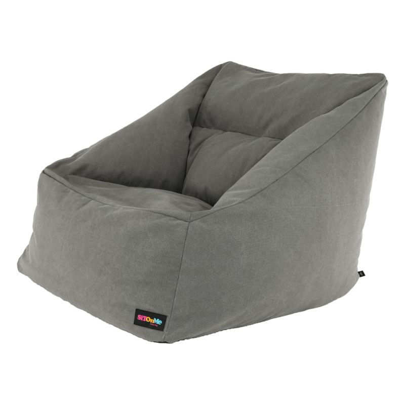 Sedací vak, 80cm, sivá látka, URASON