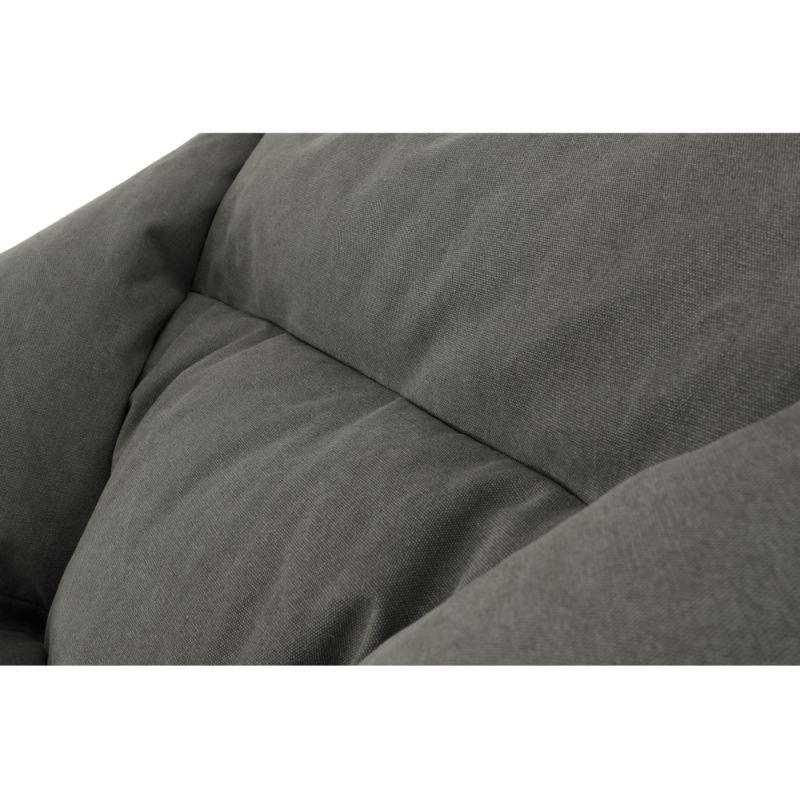 Sedací vak, 80cm, sivá látka, URASON