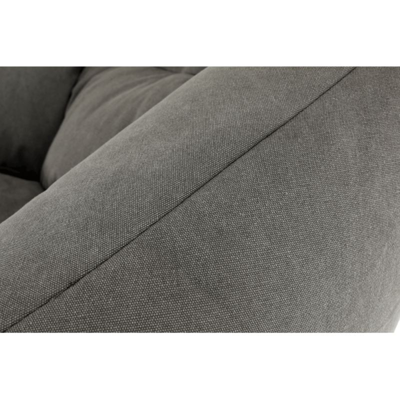 Sedací vak, 80cm, sivá látka, URASON