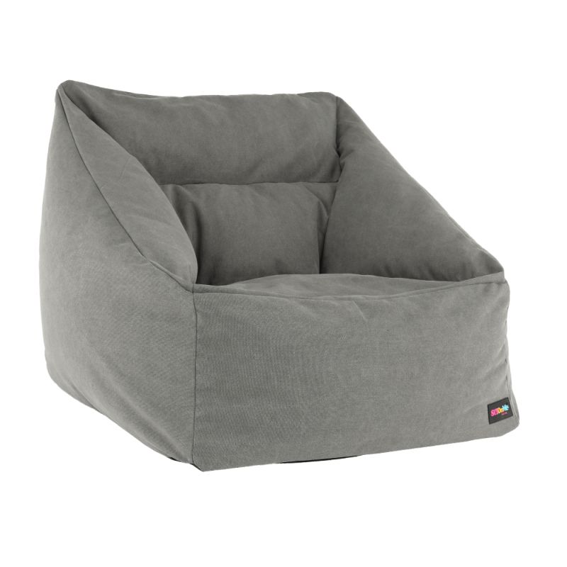 Sedací vak, 80cm, sivá látka, URASON