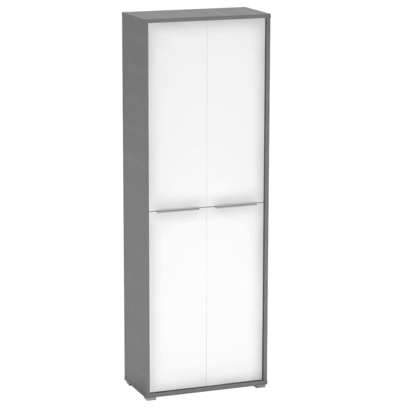 Skriňa, 75cm, policová, grafit, biela, RIOMA NEW TYP 05