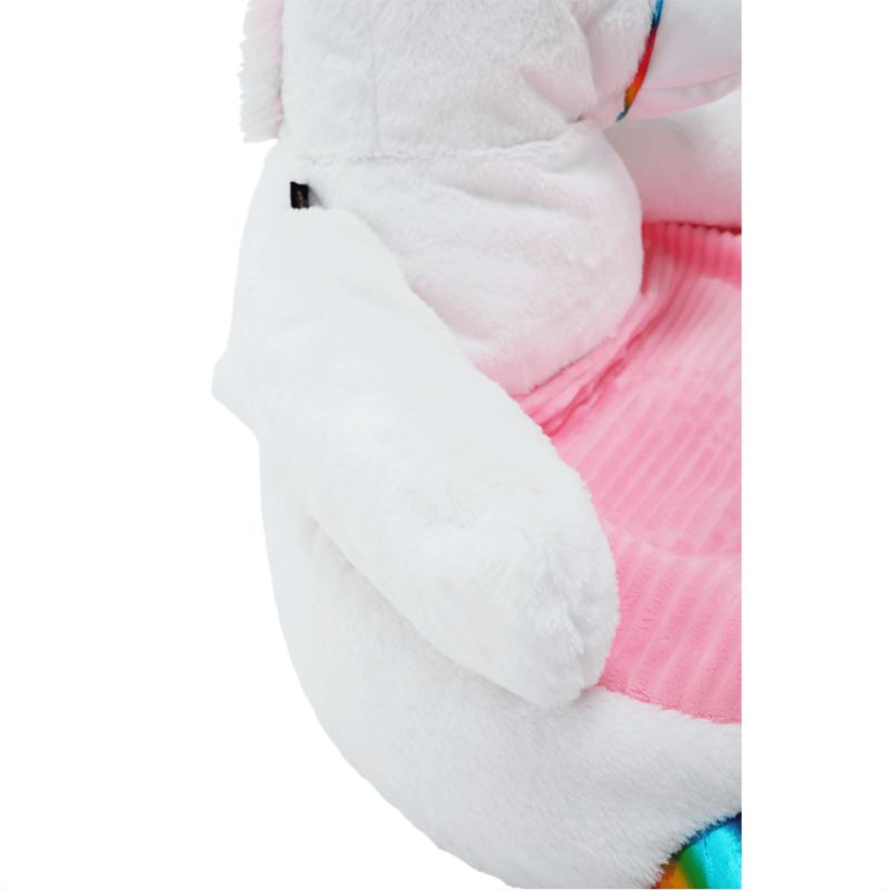 Sedací vak, 50cm, jednorožec, bielo-ružová látka, BUFEL