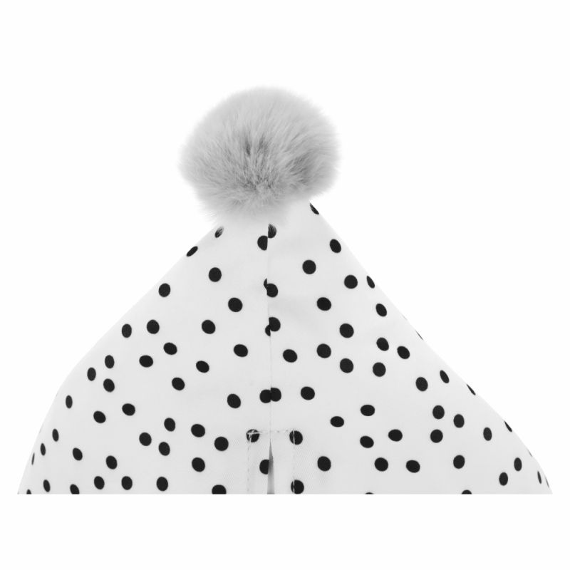 Sedací vak, 50cm, biely, ružový, sivý, POMPOM