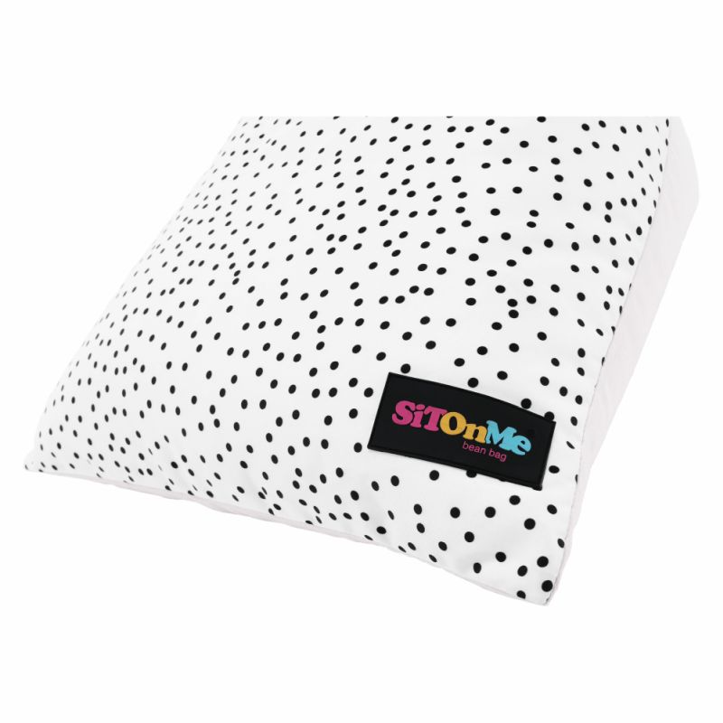 Sedací vak, 50cm, biely, ružový, sivý, POMPOM