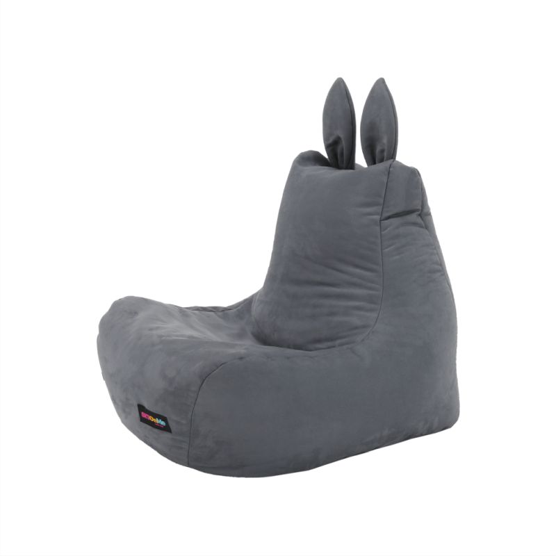 Sedací vak, 50cm, sivá látka, LAPIN