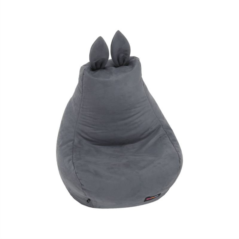 Sedací vak, 50cm, sivá látka, LAPIN