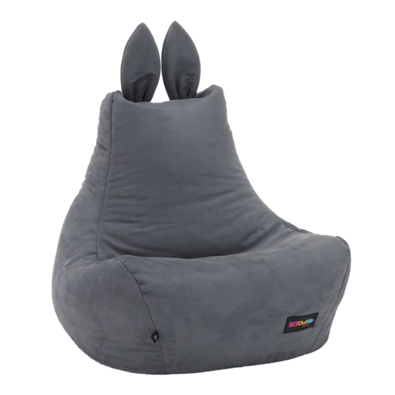 Sedací vak, 50cm, sivá látka, LAPIN
