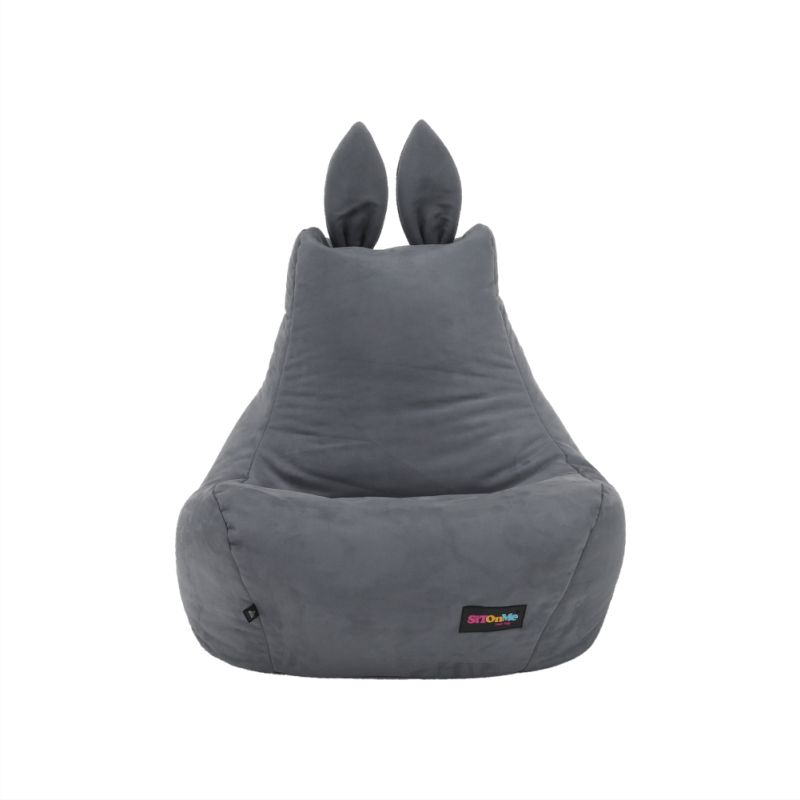 Sedací vak, 50cm, sivá látka, LAPIN