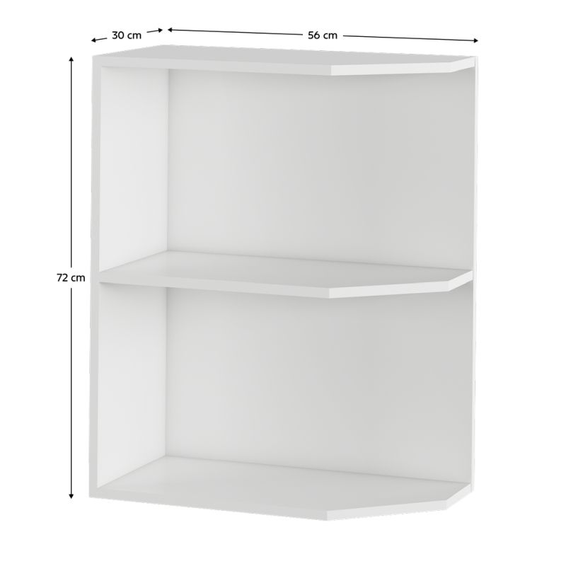 Spodná skrinka otvorená, 30cm, biela, JULIA TYP 51