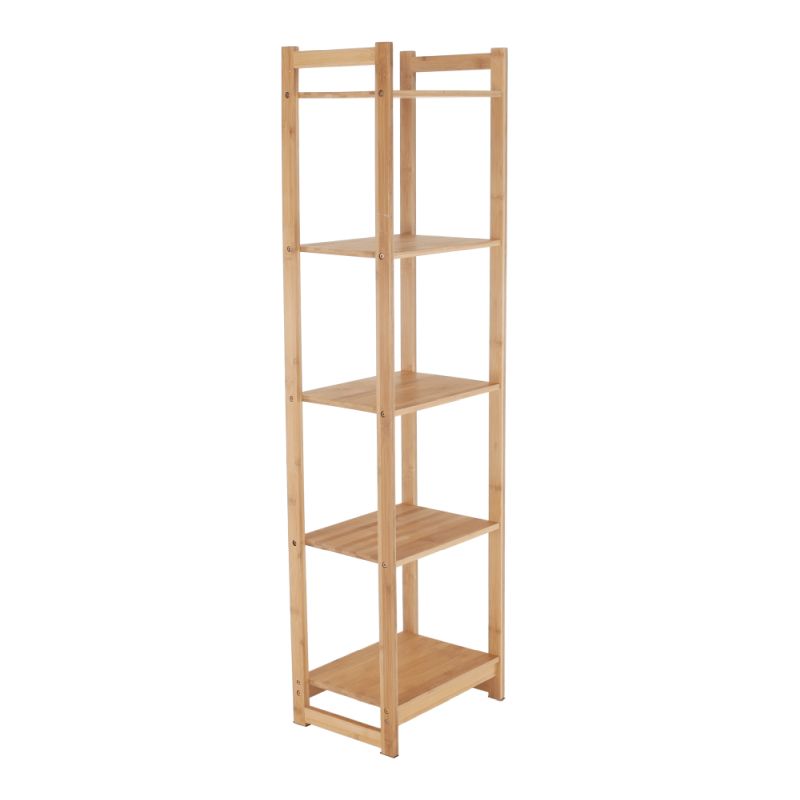 Regál, 35cm, 5-poličkový, prírodný bambus, IMPEROR TYP 3