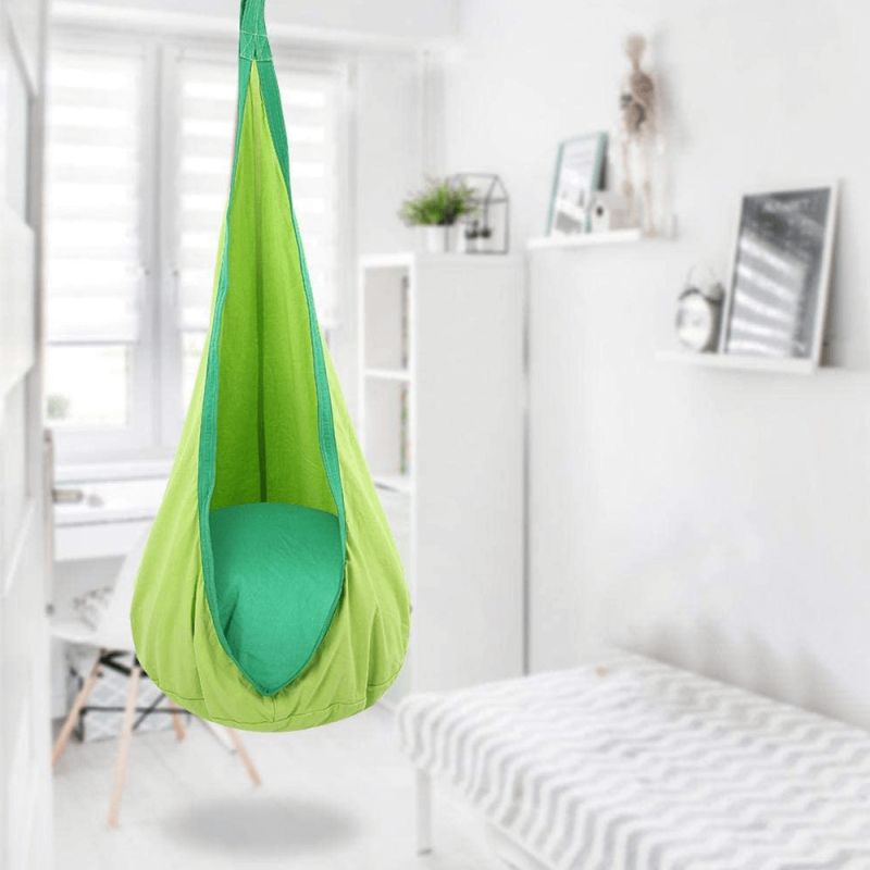 Závesné hojdacie kreslo, zelené, SIESTA TYP 1