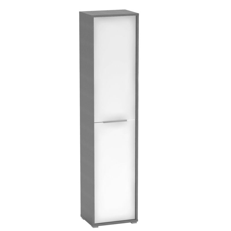 Skriňa, 50cm, policová, grafit, biela, RIOMA NEW TYP 06