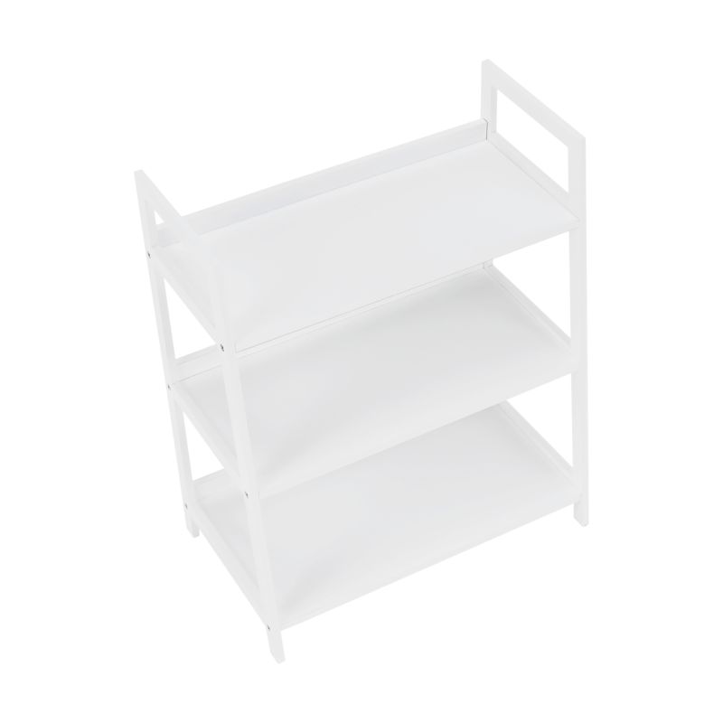 Regál, 63cm, 3-policový, biely, REON TYP 1