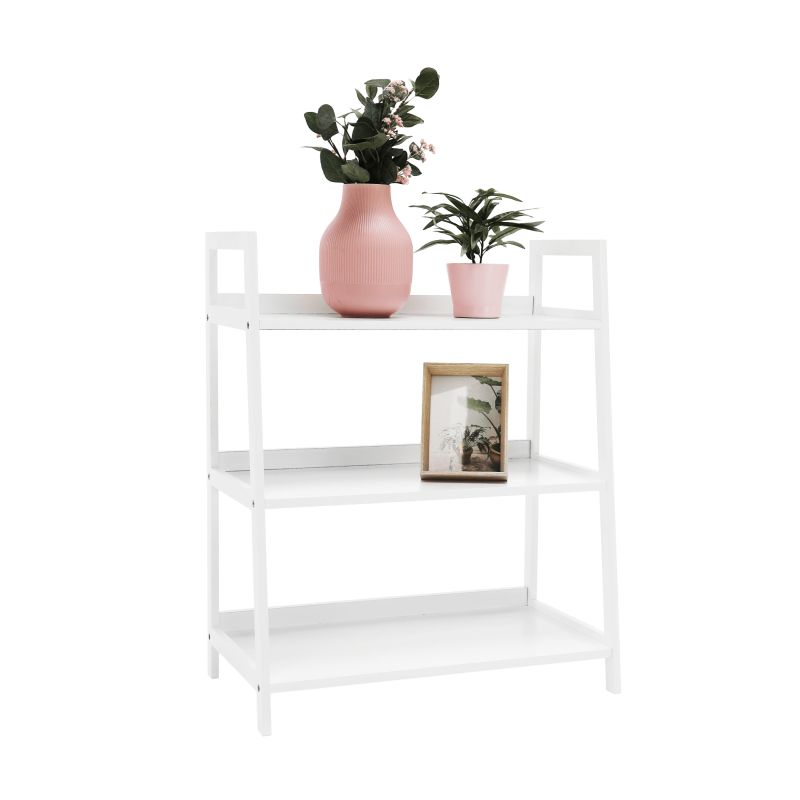 Regál, 63cm, 3-policový, biely, REON TYP 1