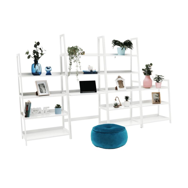 Regál, 63cm, 3-policový, biely, REON TYP 1