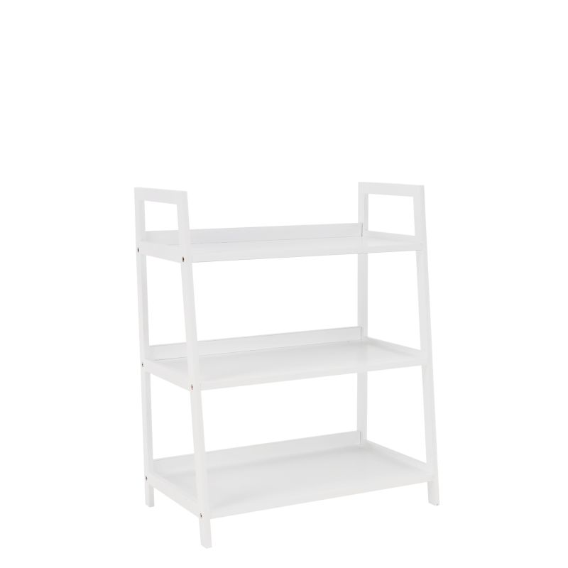 Regál, 63cm, 3-policový, biely, REON TYP 1