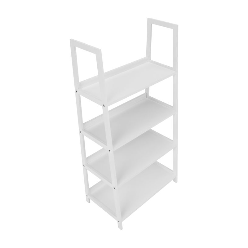 Regál, 63cm, 4-policový, biely, REON TYP 2