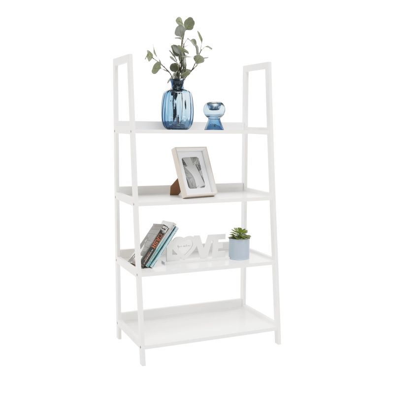 Regál, 63cm, 4-policový, biely, REON TYP 2