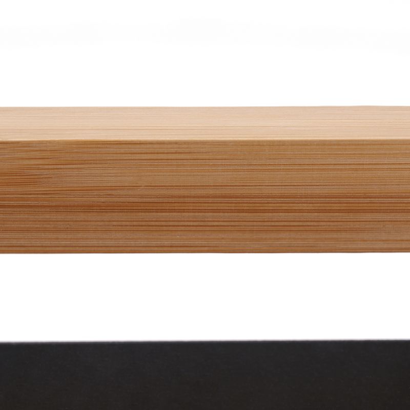 Regál, 34cm, 4-policový, prírodný, čierny, NAOKO