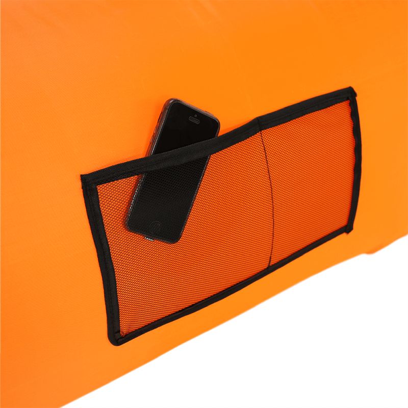 Nafukovací sedací vak, oranžový, LEBAG