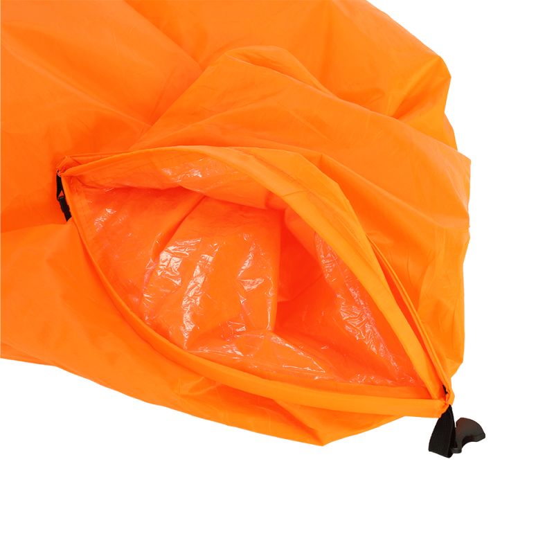 Nafukovací sedací vak, oranžový, LEBAG