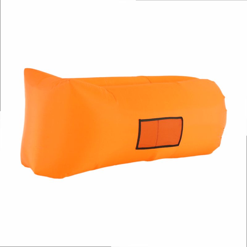Nafukovací sedací vak, oranžový, LEBAG