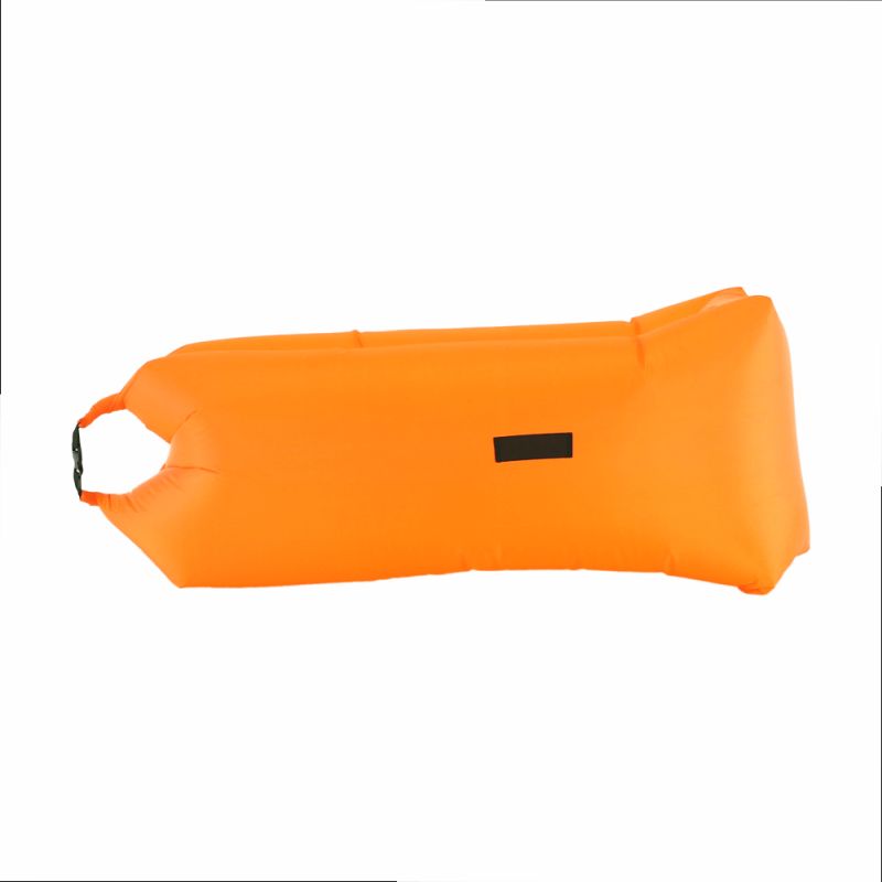 Nafukovací sedací vak, oranžový, LEBAG