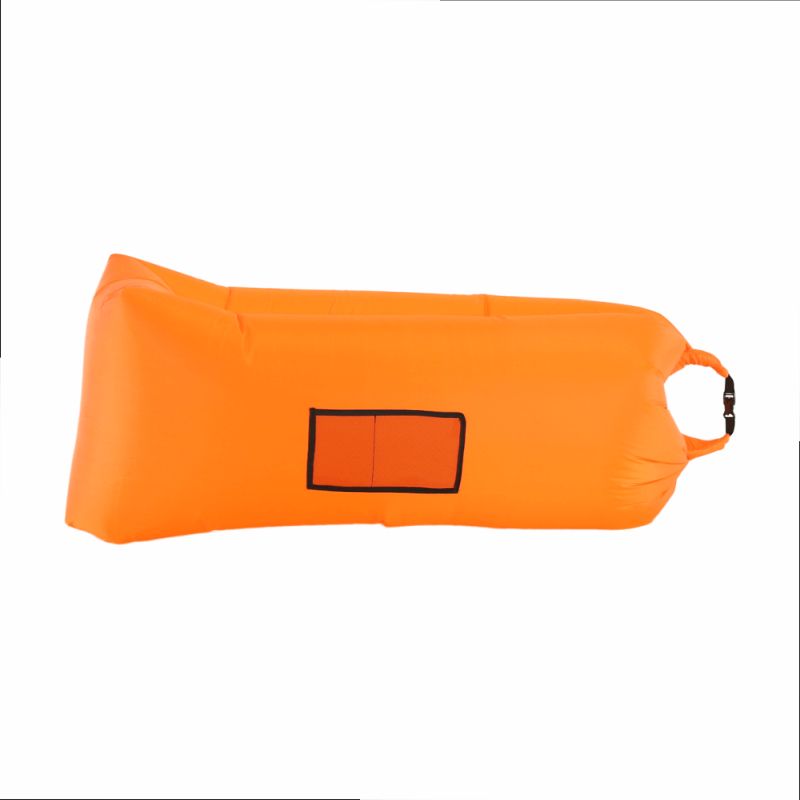 Nafukovací sedací vak, oranžový, LEBAG