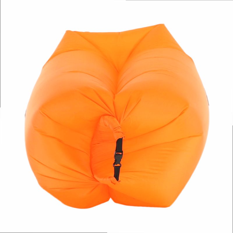 Nafukovací sedací vak, oranžový, LEBAG
