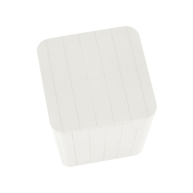Záhradný úložný box, príručný stolík, biely, plast, IBLIS