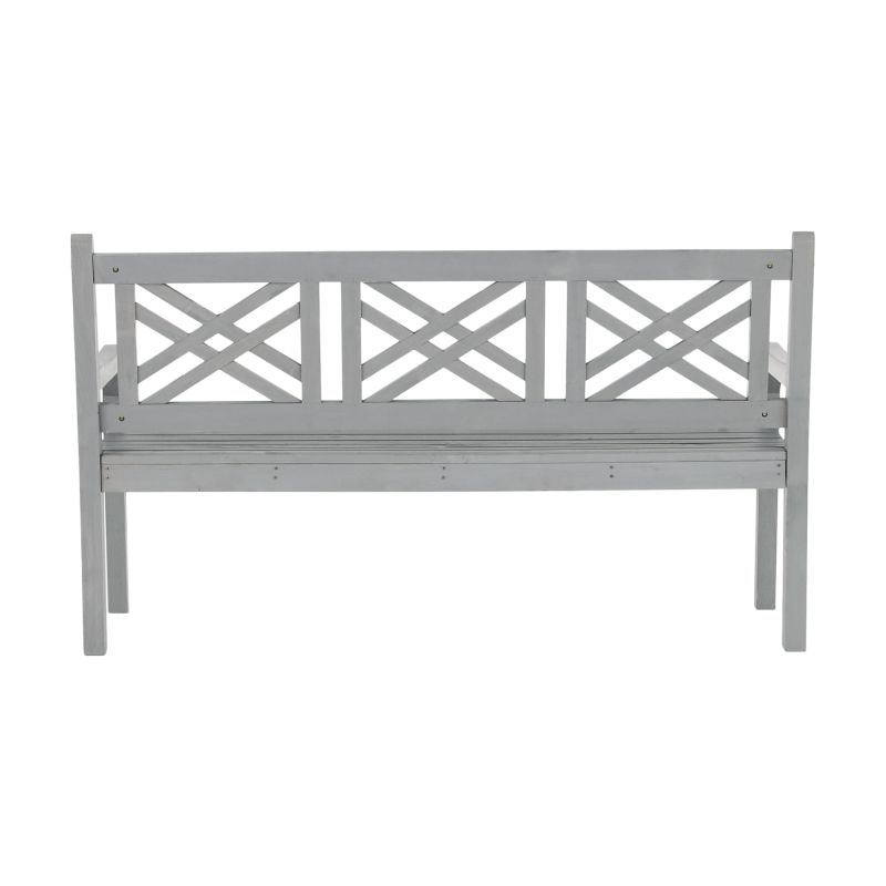 Záhradná lavička, 150cm, masív, sivý, FABLA