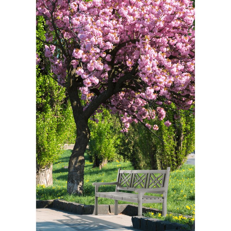 Záhradná lavička, 150cm, masív, sivý, FABLA