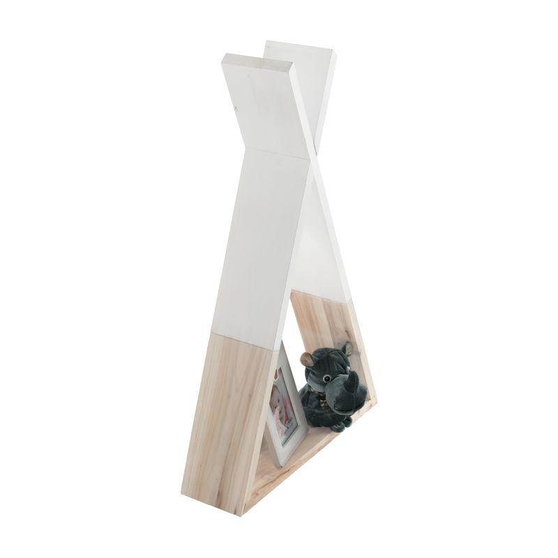 Polička, 33cm, detská, biela, prírodná, JOLI