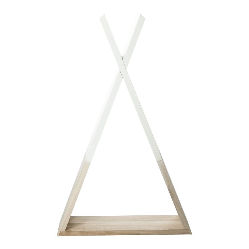 Polička, 33cm, detská, biela, prírodná, JOLI