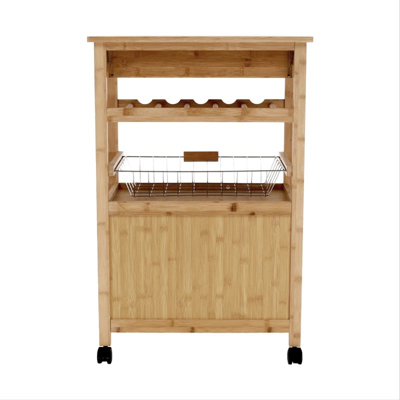Servírovací vozík, 56cm, prírodný, NAVID