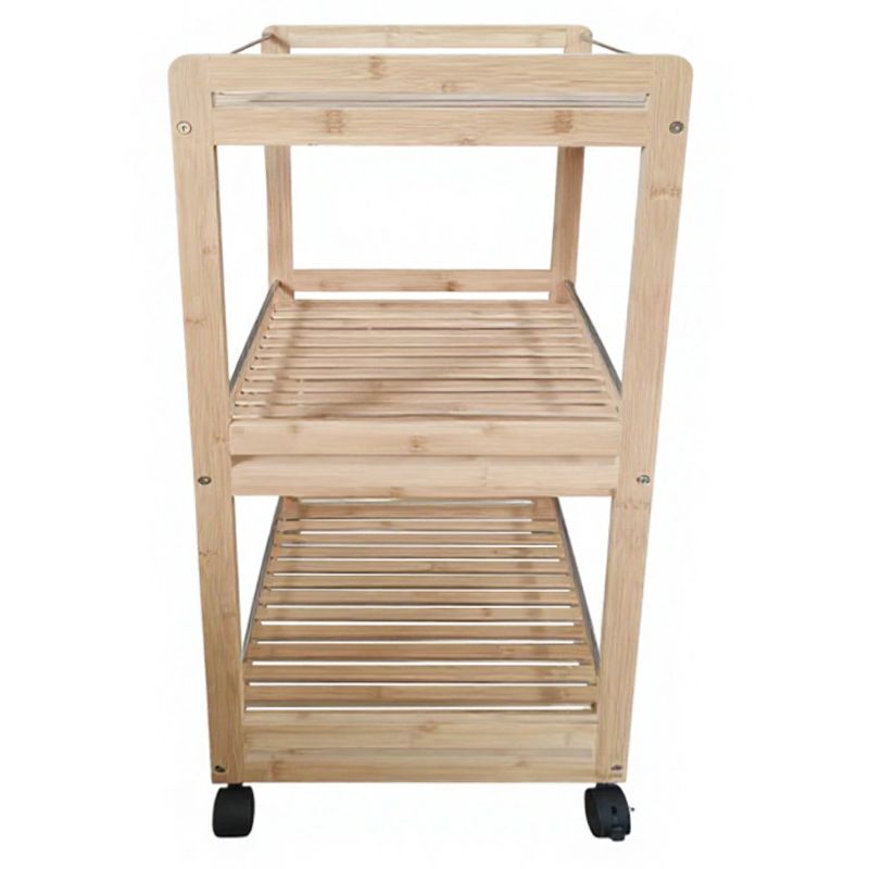 Servírovací vozík, 47cm, prírodný, bambus, NASHY