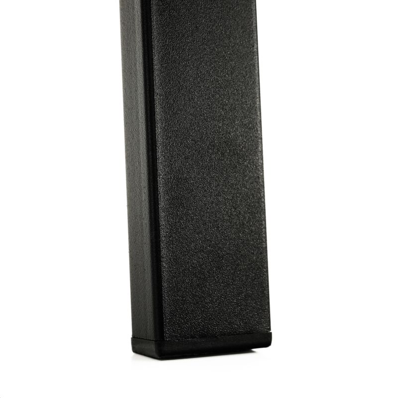 Záhradná lavička, 127cm, kov, čierna, VENDA