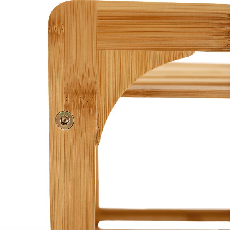 Kôš na bielizeň, 40cm, bambus prírodný, sivá látka, KERI NEW