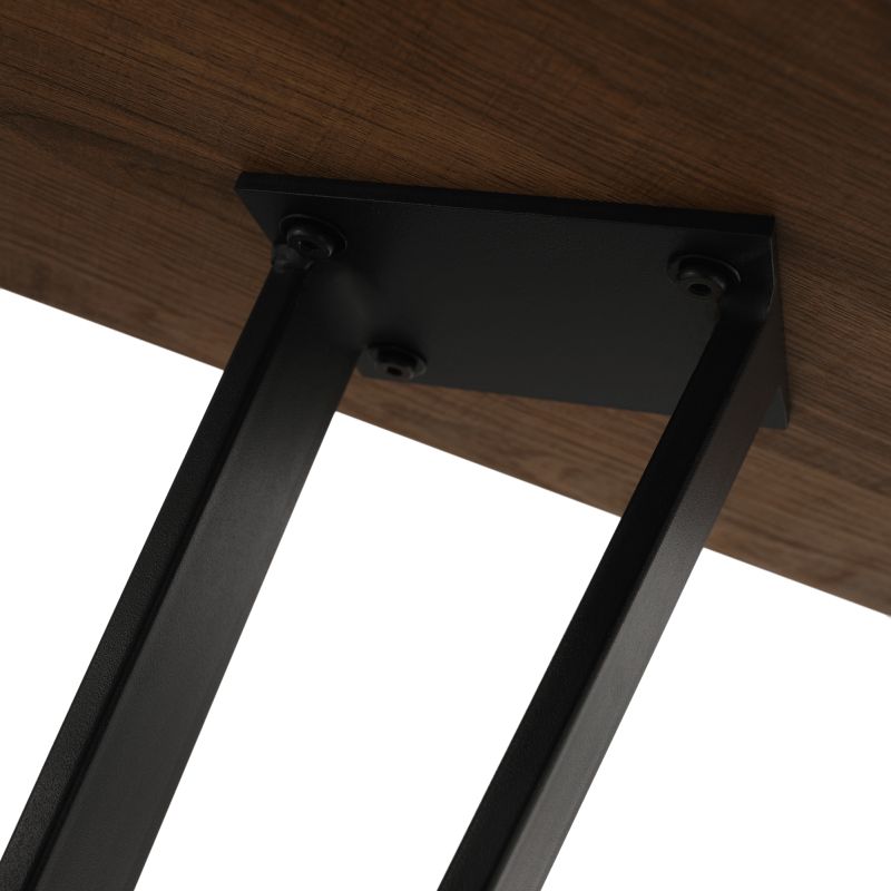 Jedálenský stôl, 150x80cm, MDF, dub, čierny, FRIADO