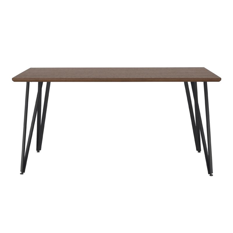 Jedálenský stôl, 150x80cm, MDF, dub, čierny, FRIADO