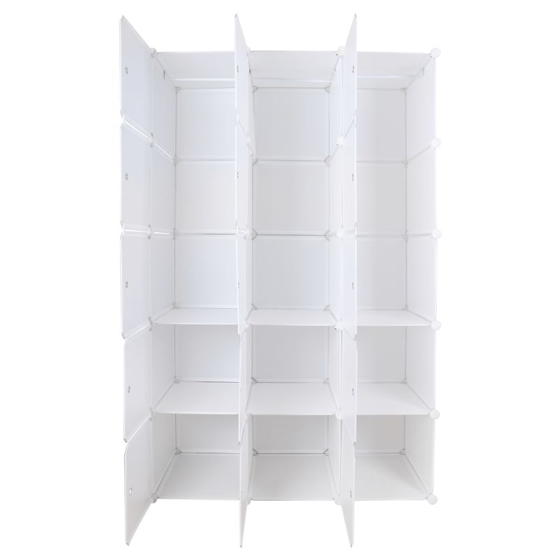 Modulárna multifunkčná skriňa, 111cm, biela, ZALVO