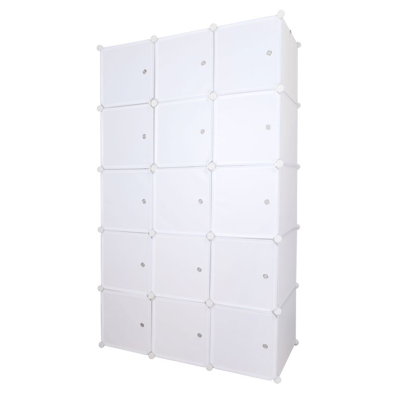 Modulárna multifunkčná skriňa, 111cm, biela, ZALVO