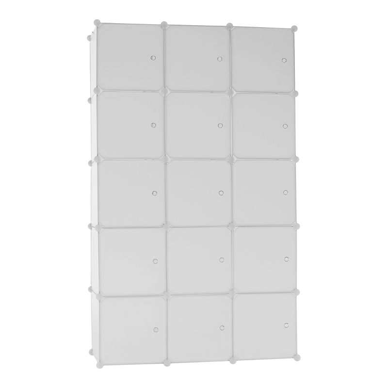 Modulárna multifunkčná skriňa, 111cm, biela, ZALVO